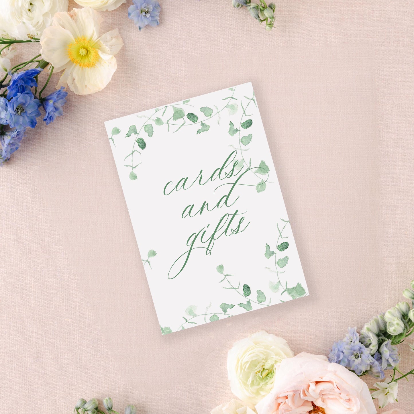 Eucalyptus Wedding Sign | Your Custom Text | 5x7" or 8x10"