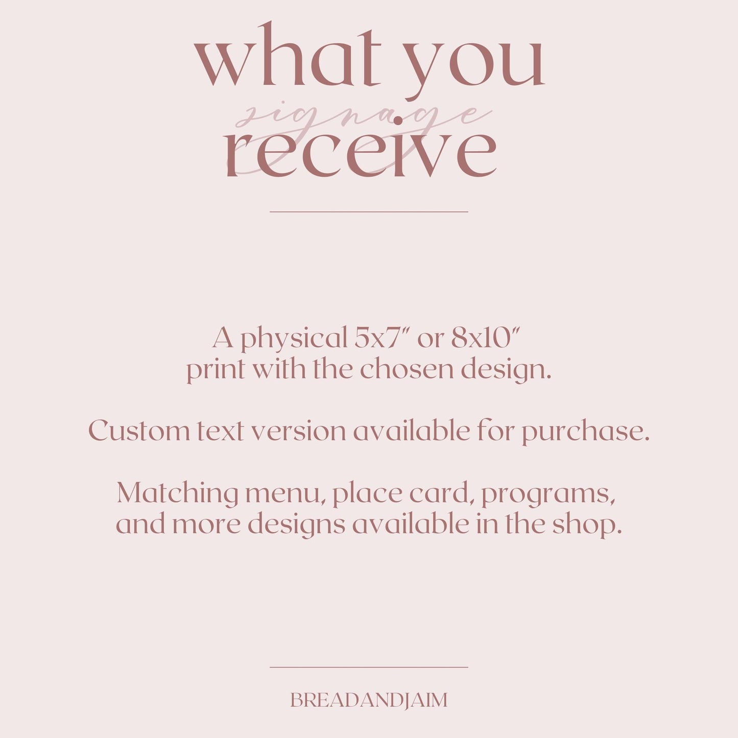 Blue and Yellow Floral Wedding Signs | Reserved | 5x7" or 8x10"