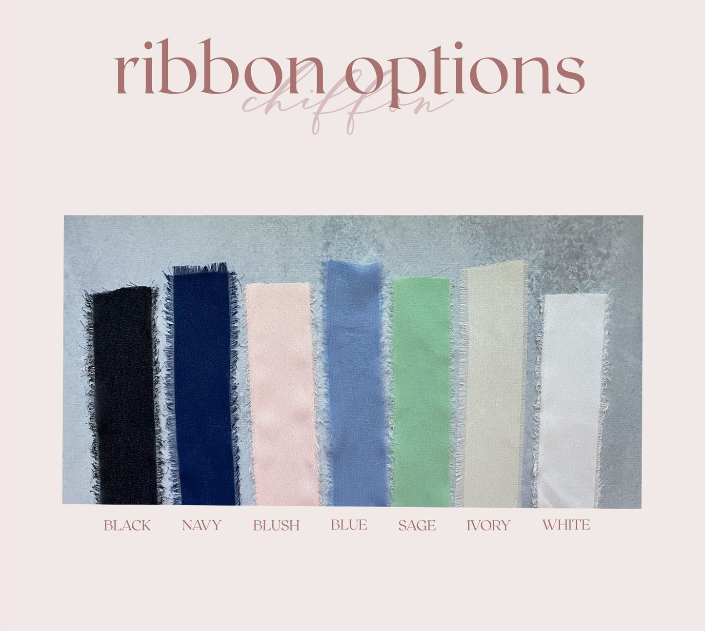 Handmade Paper Menu with Sage Ribbon | Set of 10