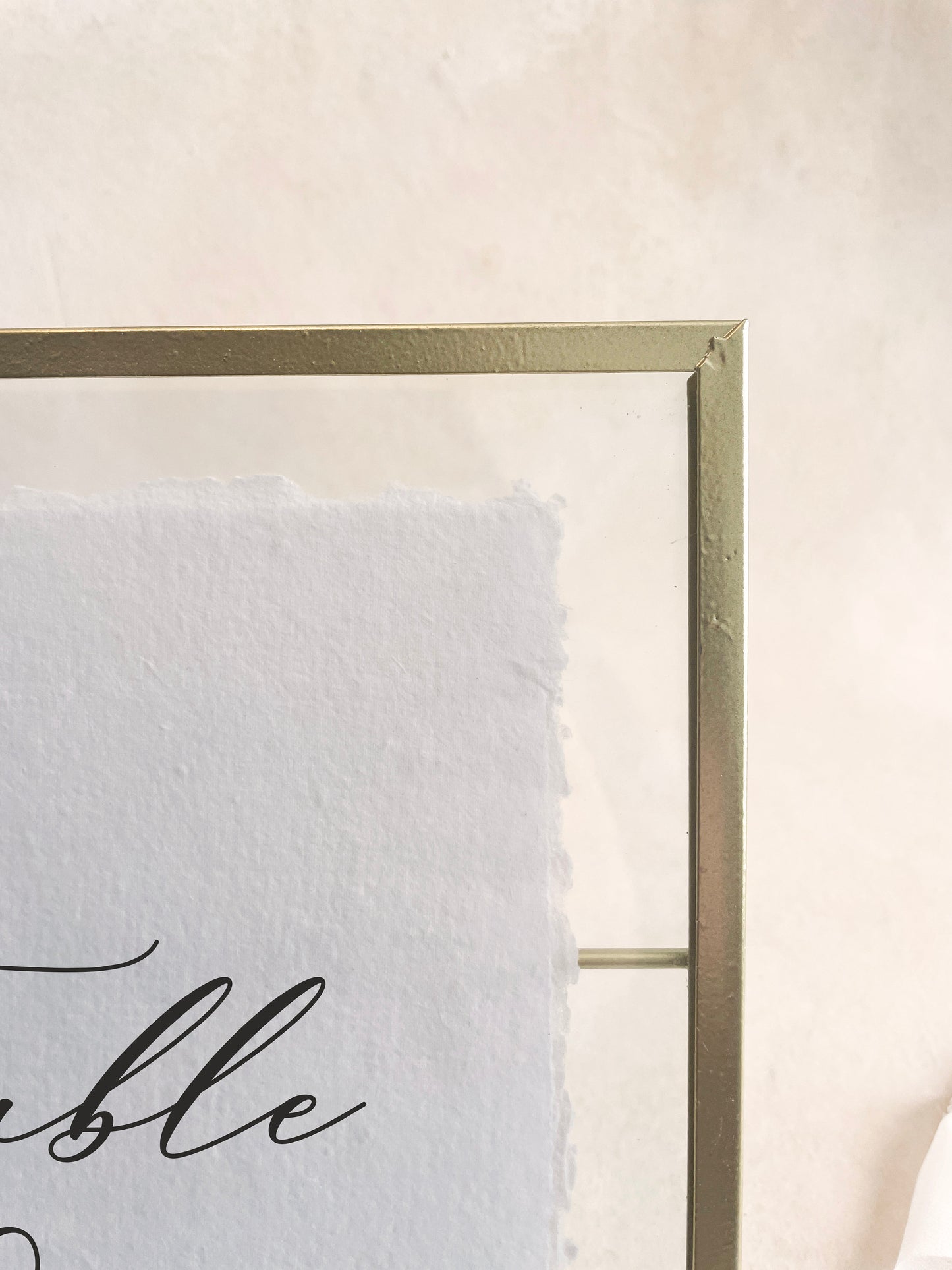 Modern Calligraphy Table Numbers | Handmade Paper