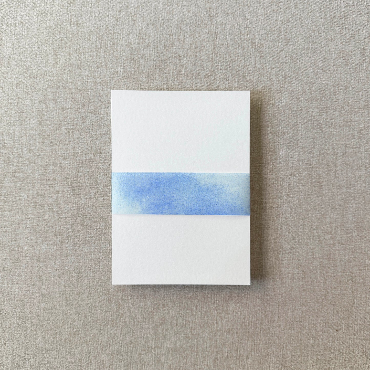 Blue Watercolor Vellum Belly Band | Set of 10
