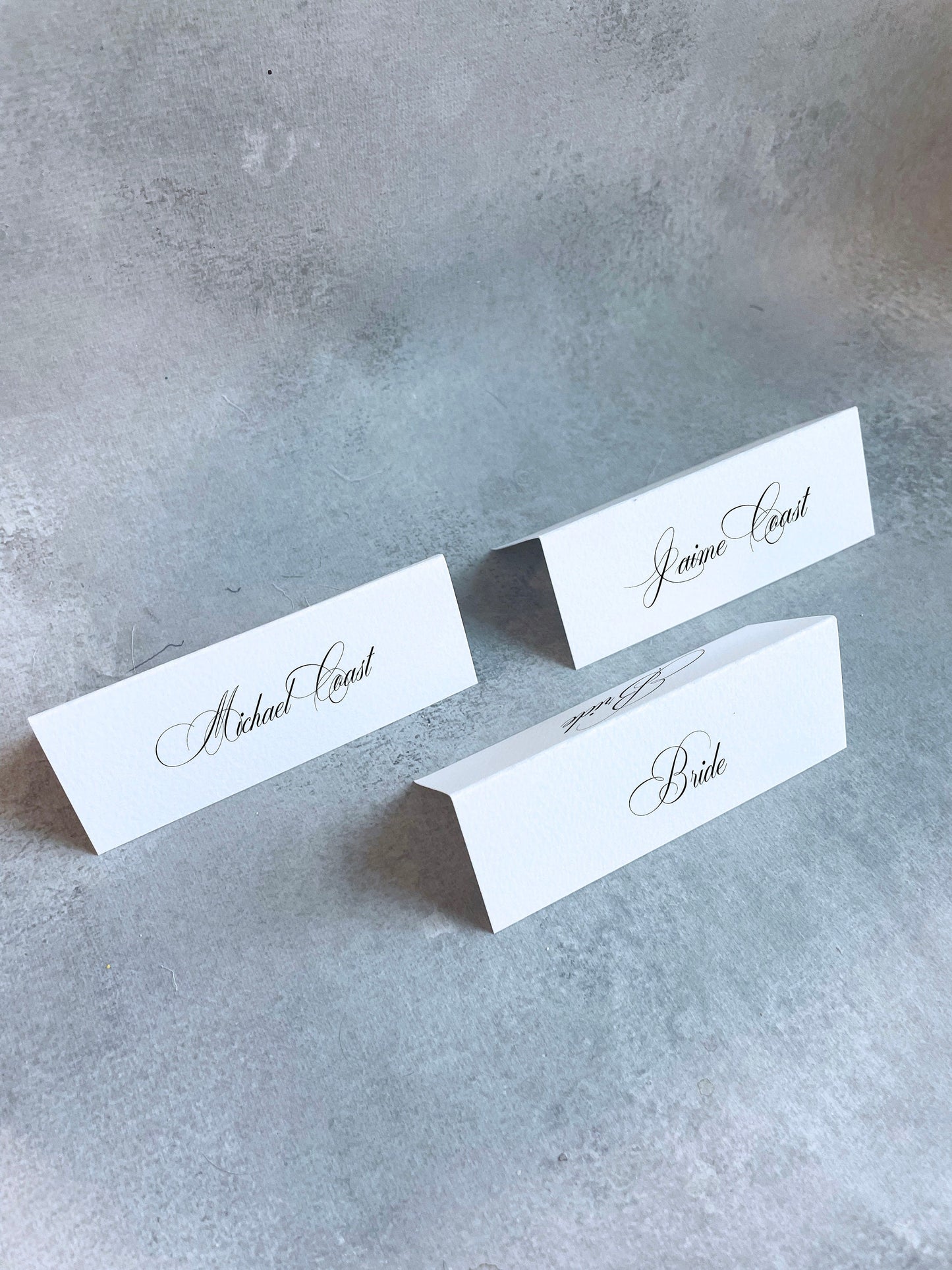 Formal Tented Place Cards | Set of 10