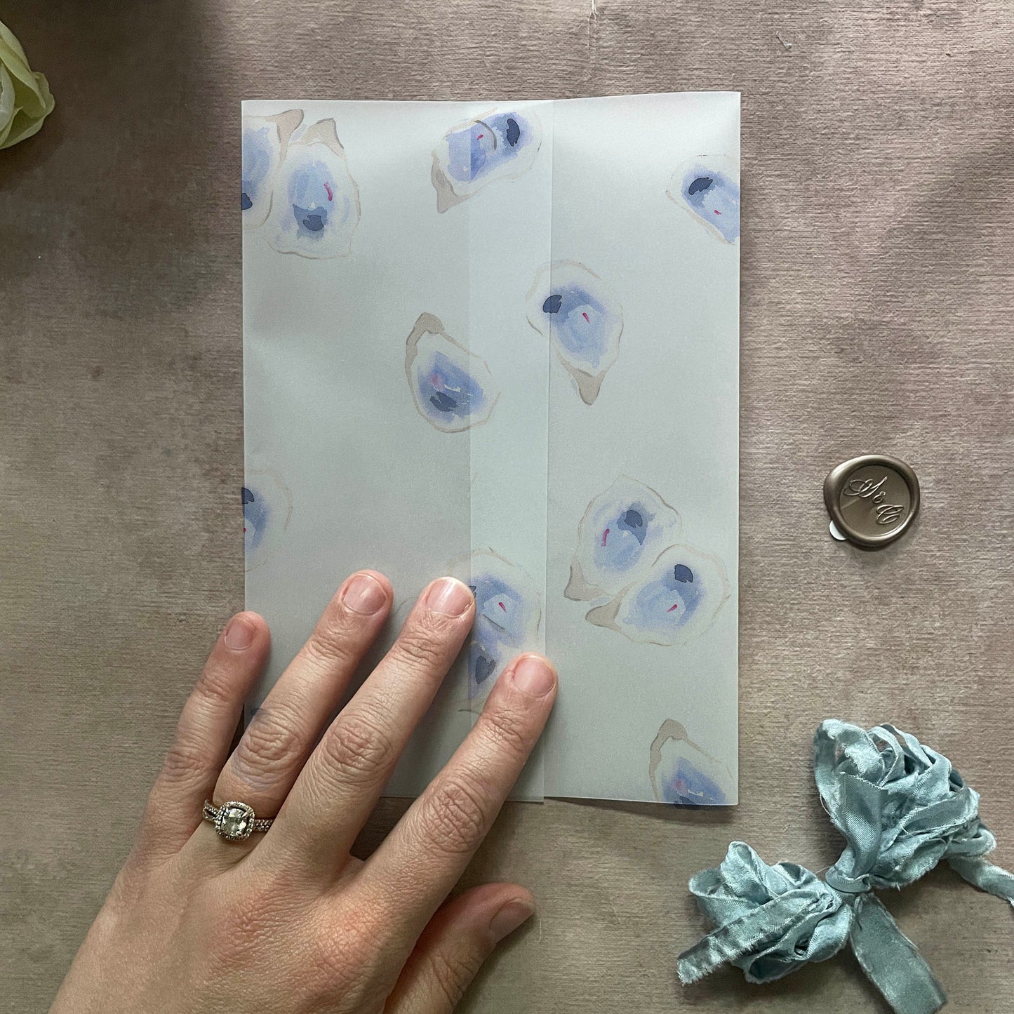 Oyster Vellum Wrap | A7 or A6 | Set of 10