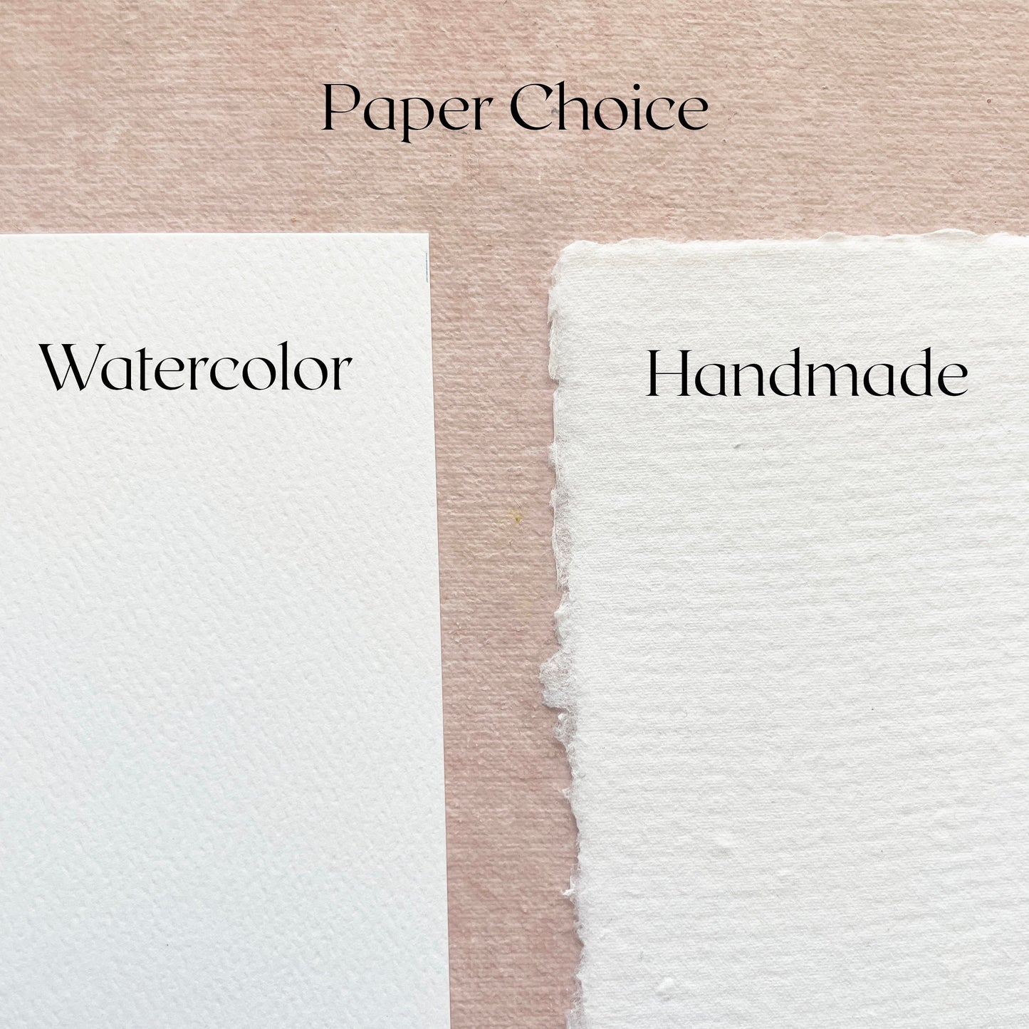 Blush Pink Watercolor Paper Seating Chart Cards | Printed