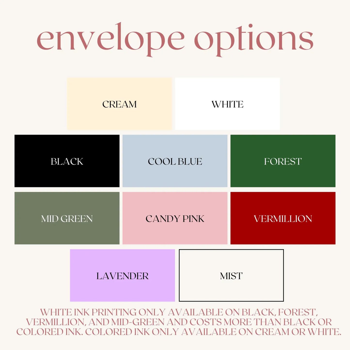 Blank Envelopes | Set of 10