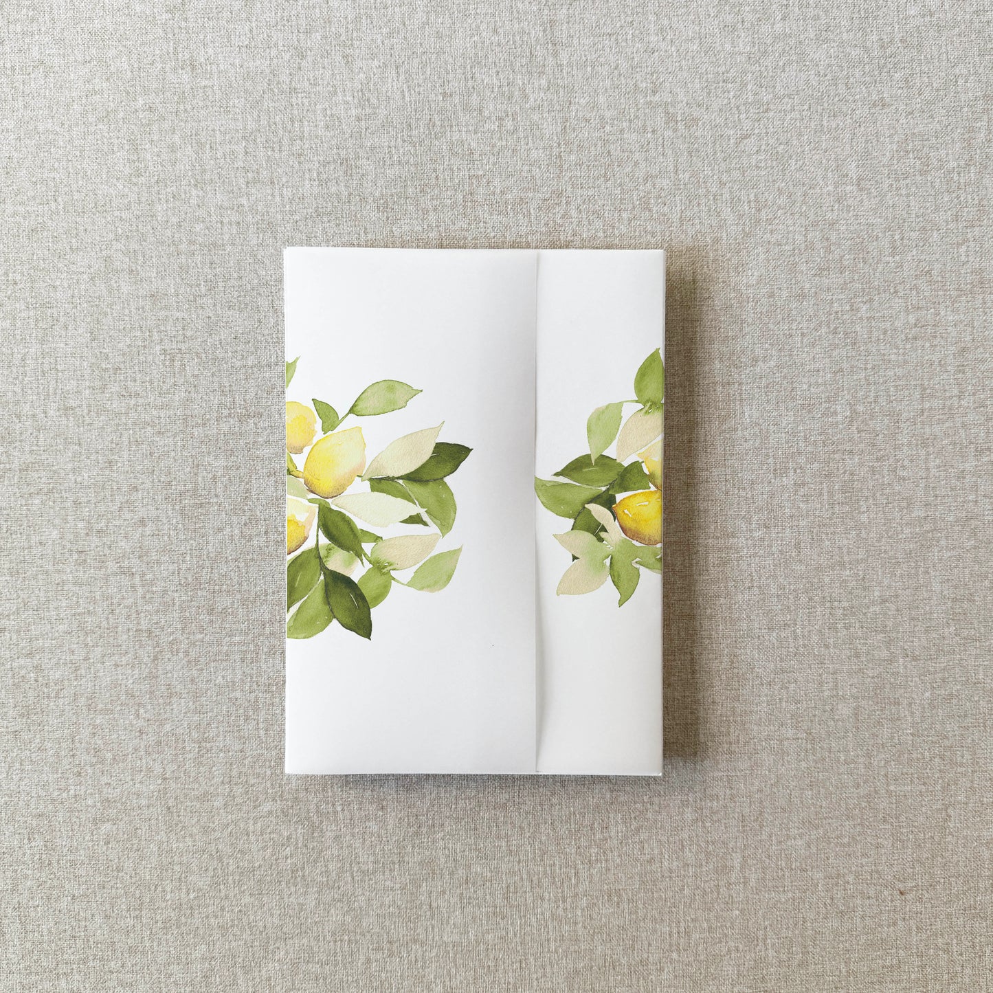 Lemon Vellum Wrap | A7 or A6 | Set of 10