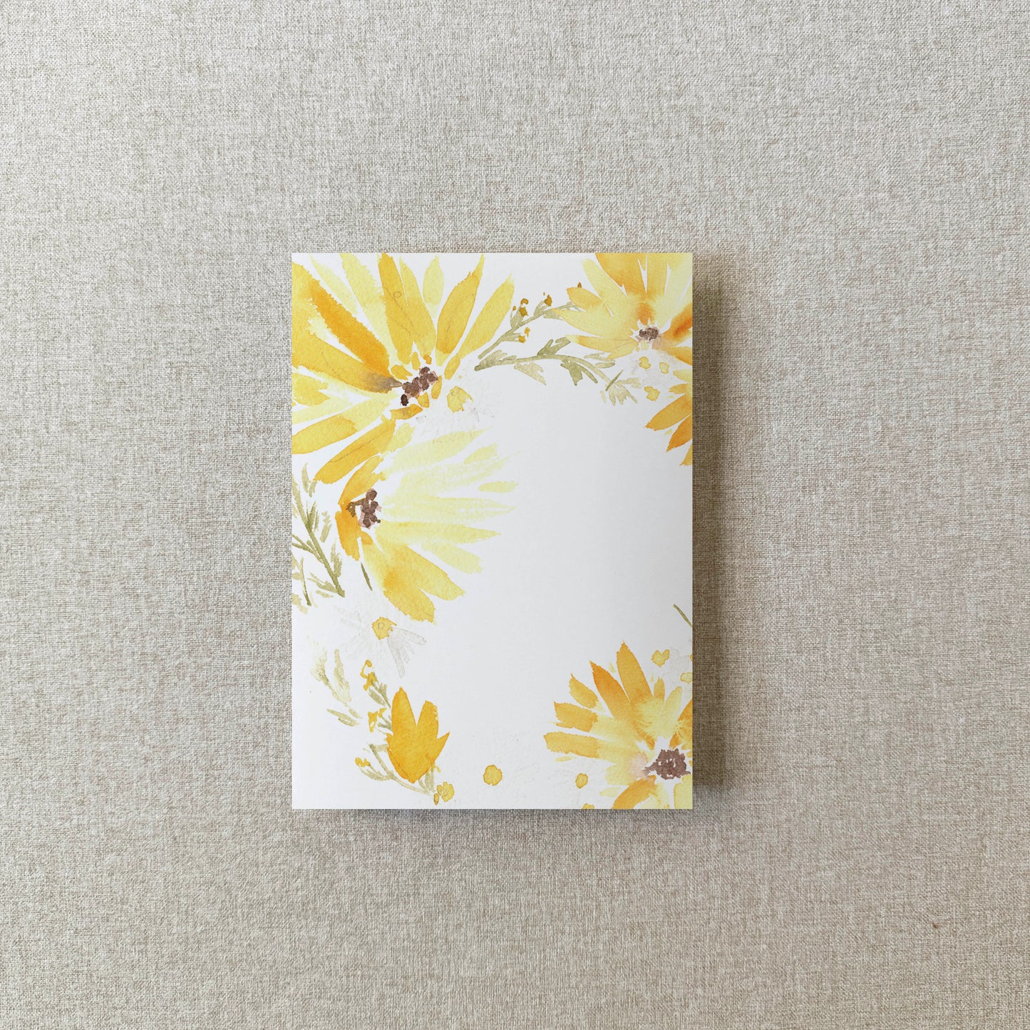 Sunflower Vellum Wrap | A7 or A6 | Set of 10