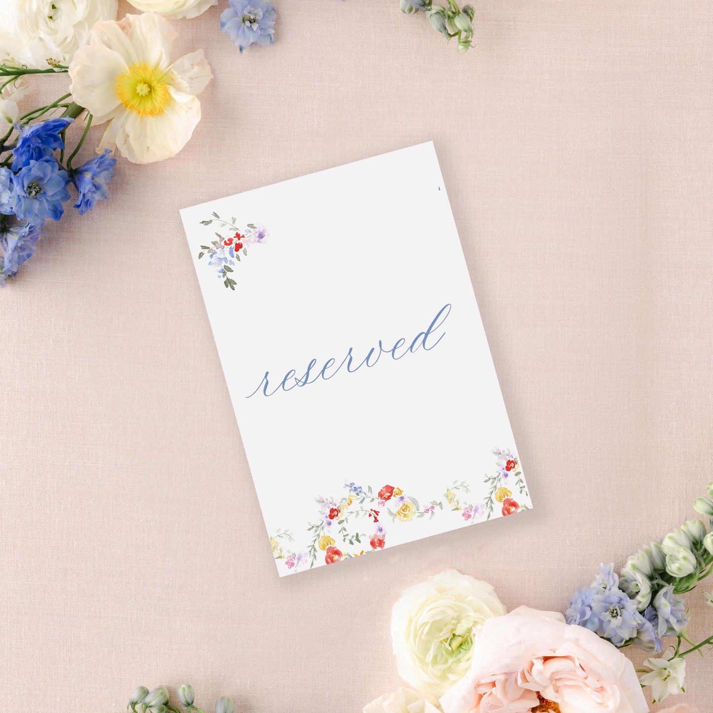 Bright Floral Wedding Signs | Photobooth | 8x10" or 5x7"