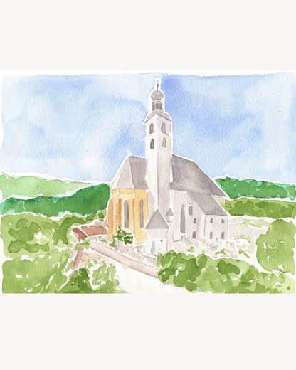 Custom Watercolor Venue Illustration
