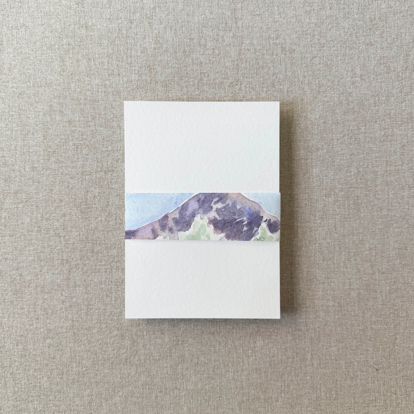 Mountain Watercolor Vellum Belly Band | Set of 10