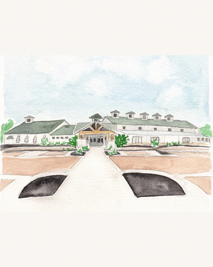 Custom Watercolor Venue Illustration