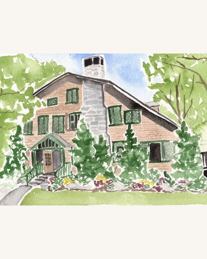 Custom Watercolor Venue Illustration