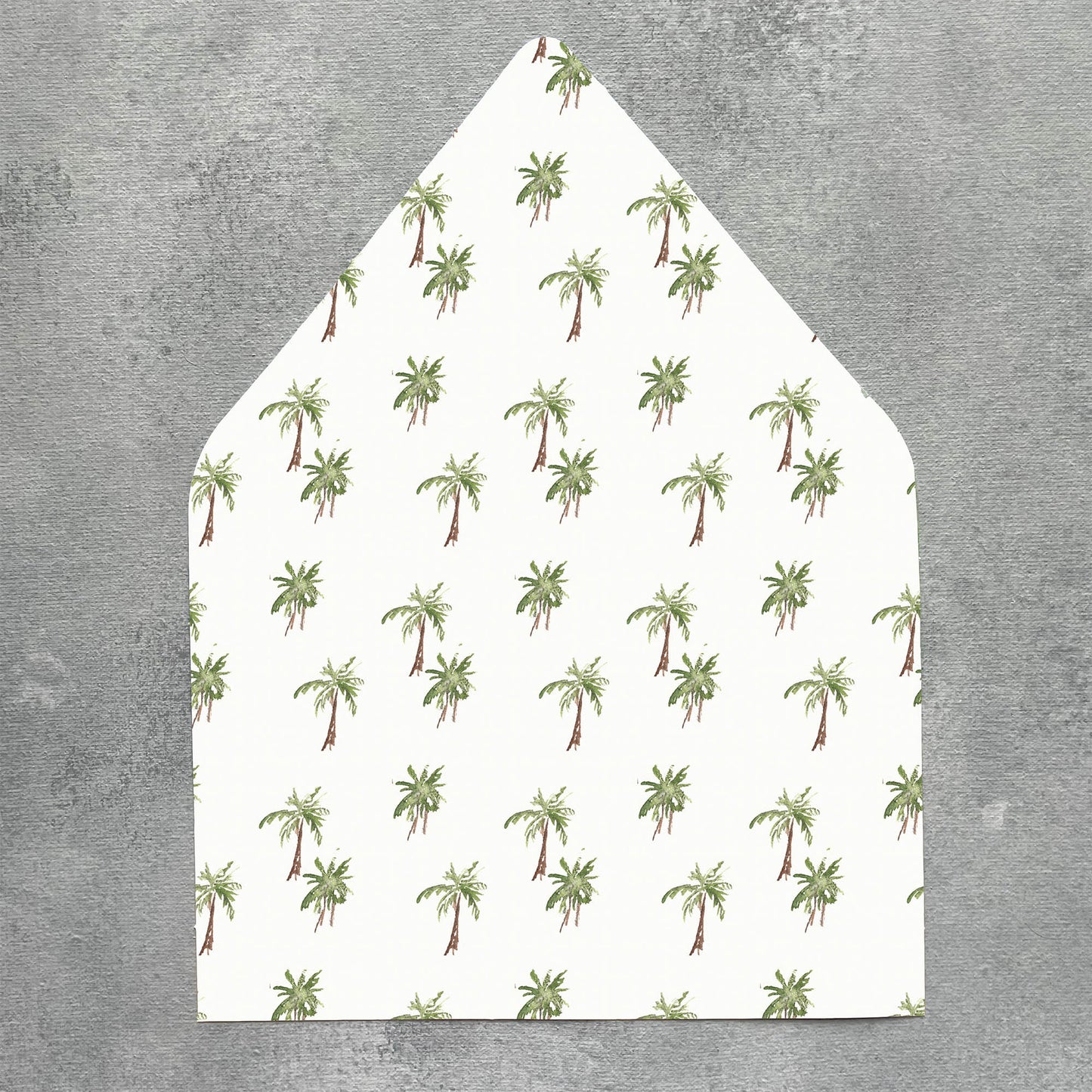 Palm Tree Envelope Liner | Set of 10 | For 5x7” Invitations
