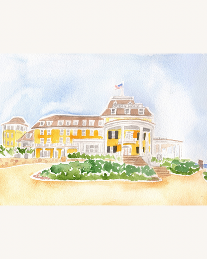 Custom Watercolor Venue Illustration