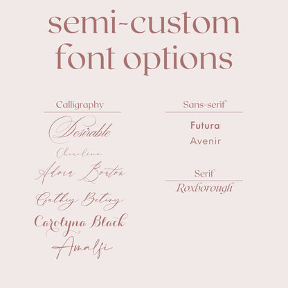 Semi-custom Watercolor Cocktail Sign - Handmade Paper With Calligraphy Font