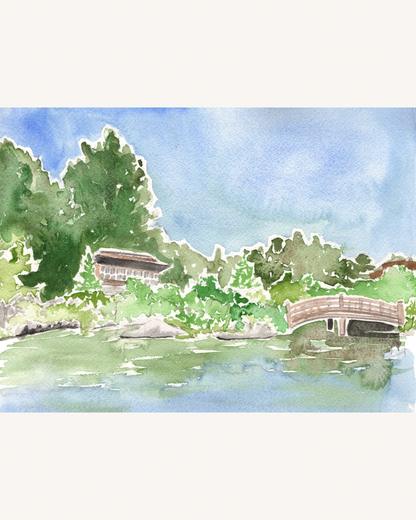 Custom Watercolor Venue Illustration