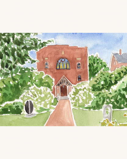 Custom Watercolor Venue Illustration