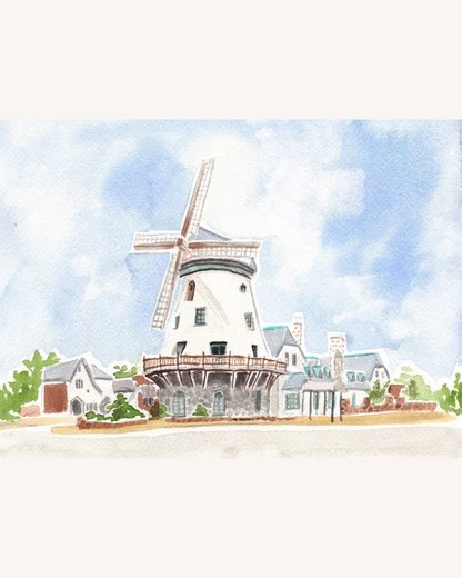Custom Watercolor Venue Illustration