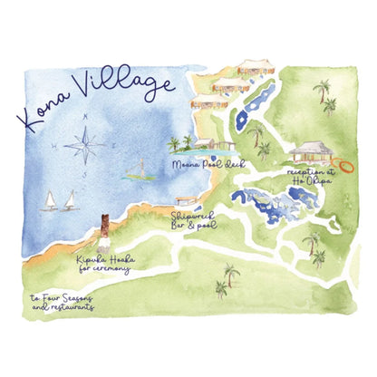 Custom Watercolor Map