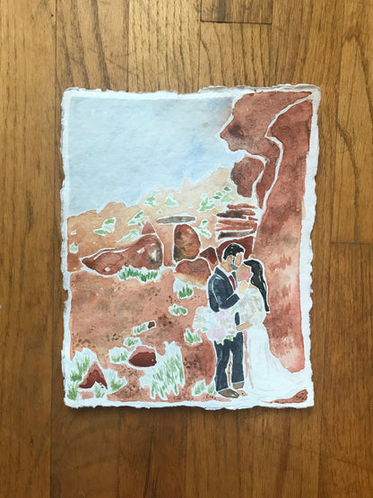 First Anniversary Gift Original Painting