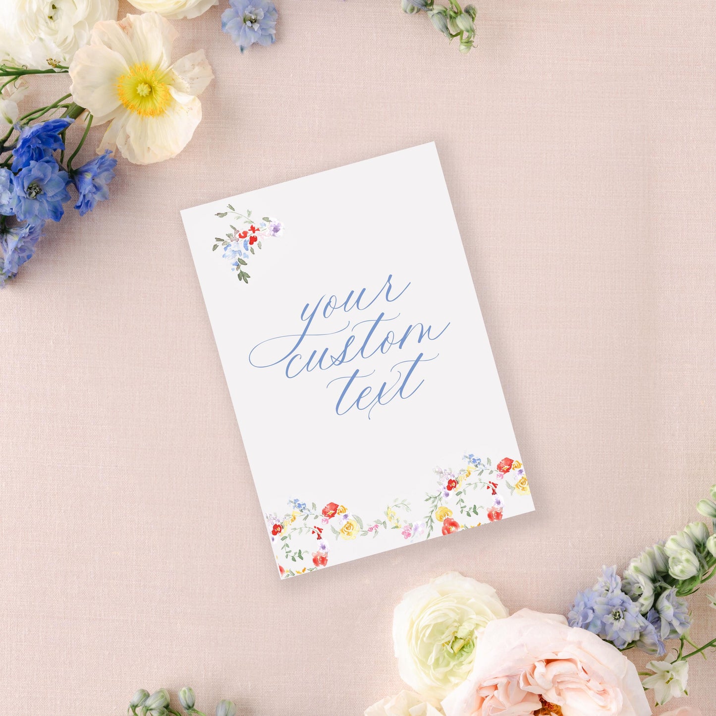 Bright Floral Wedding Signs | Photobooth | 8x10" or 5x7"