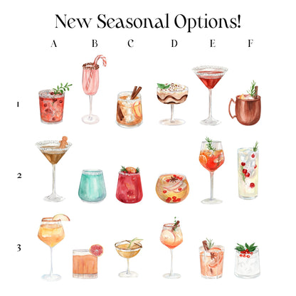 Semi-custom Merry Wreath Signature Drink Sign