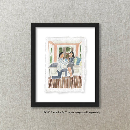 Simple Black Frame | 8x10" for 5x7" prints