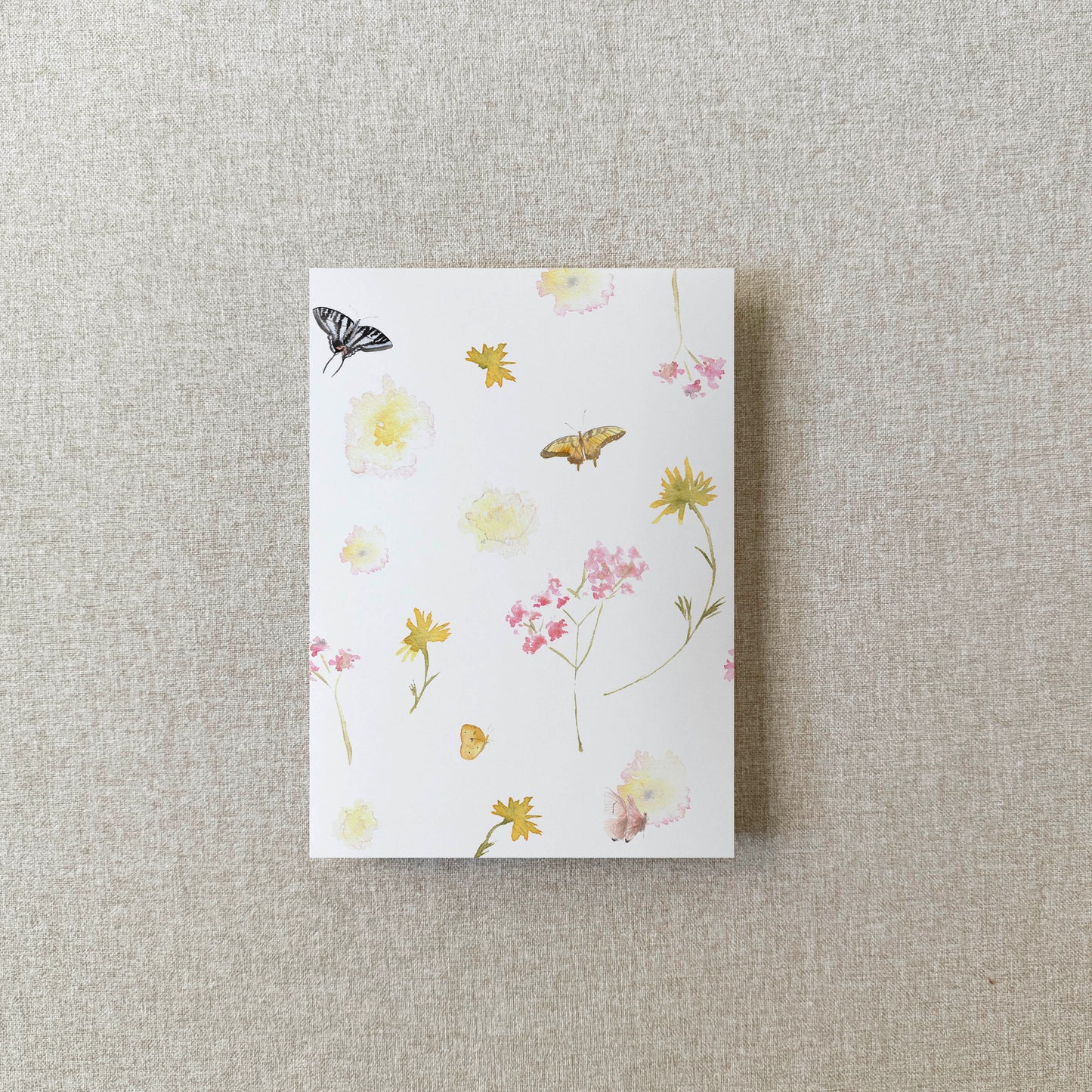 Butterfly Wildflower Vellum Wrap | A7 or A6 | Set of 10