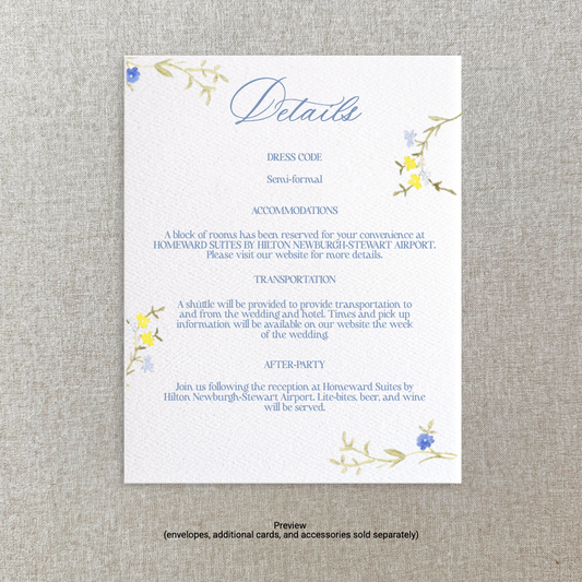 Monogram Collection Details Card