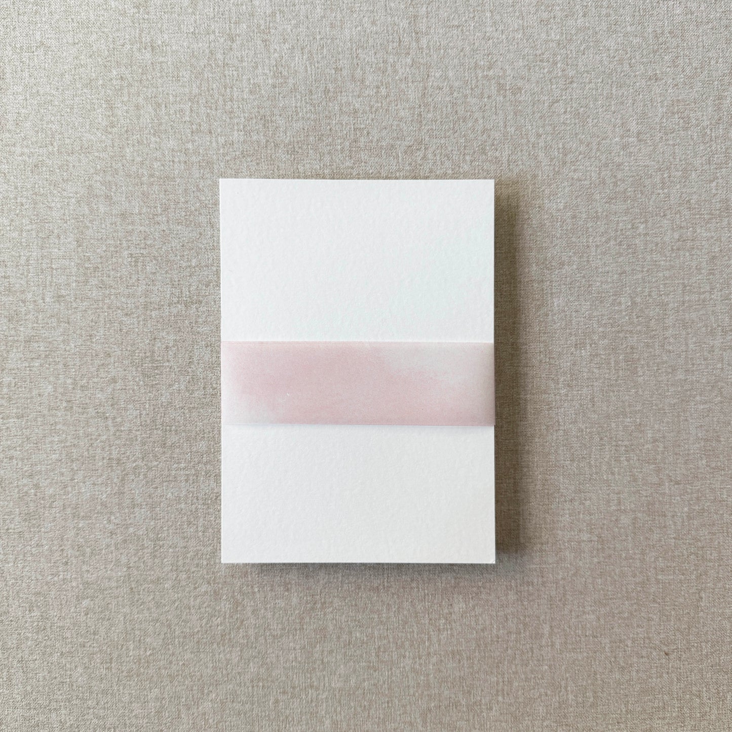 Blush Watercolor Vellum Belly Band | Set of 10