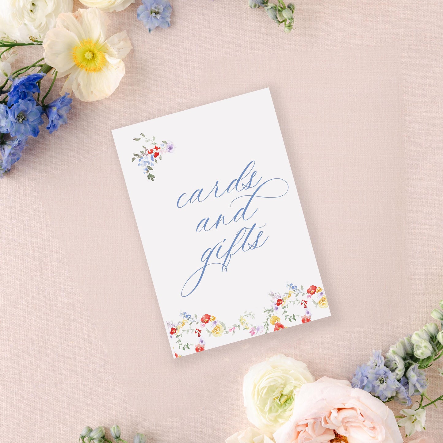 Bright Floral Wedding Signs | Photobooth | 8x10" or 5x7"