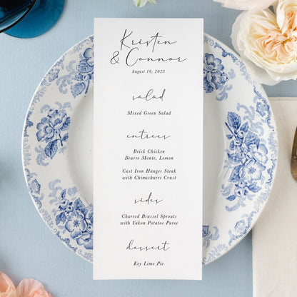 Formal Wedding Menu | Set of 10