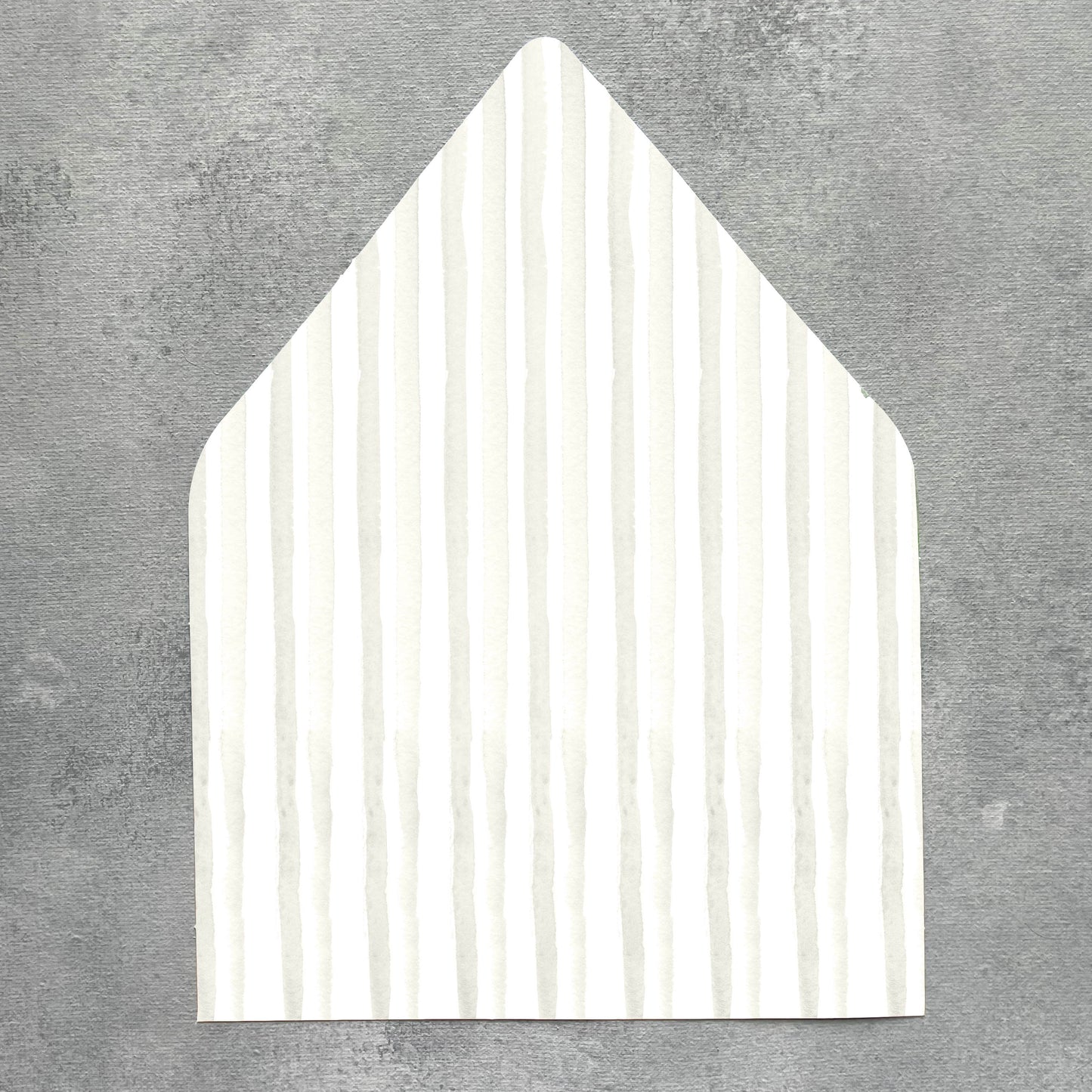Ivory Cream Stripe Envelope Liner | Set of 10 | For 5x7” Invitations