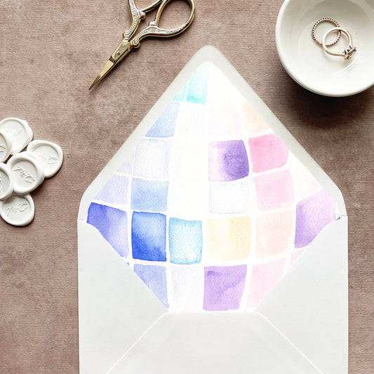 Retro Disco Ball Envelope Liner | Euro Flap | Set of 10