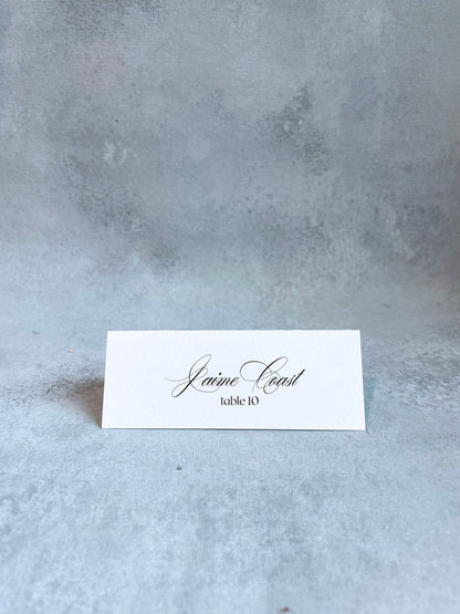Formal Tented Place Cards | Set of 10