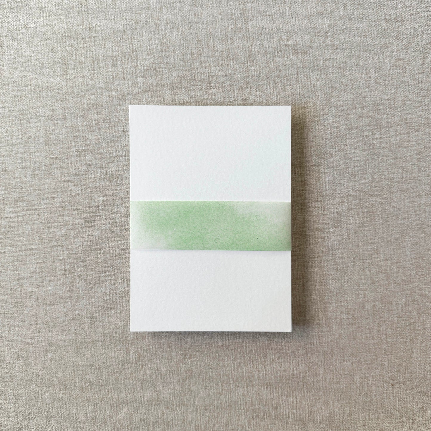 Sage Green Watercolor Vellum Belly Band | Set of 10