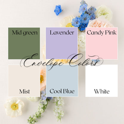 Calligraphy Collection 1 | Semi-Custom Watercolor Wedding Invitations | Handmade Paper | Custom Venue Artwork Included