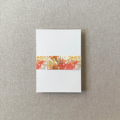 Fall Foliage Vellum Belly Band | Set of 10