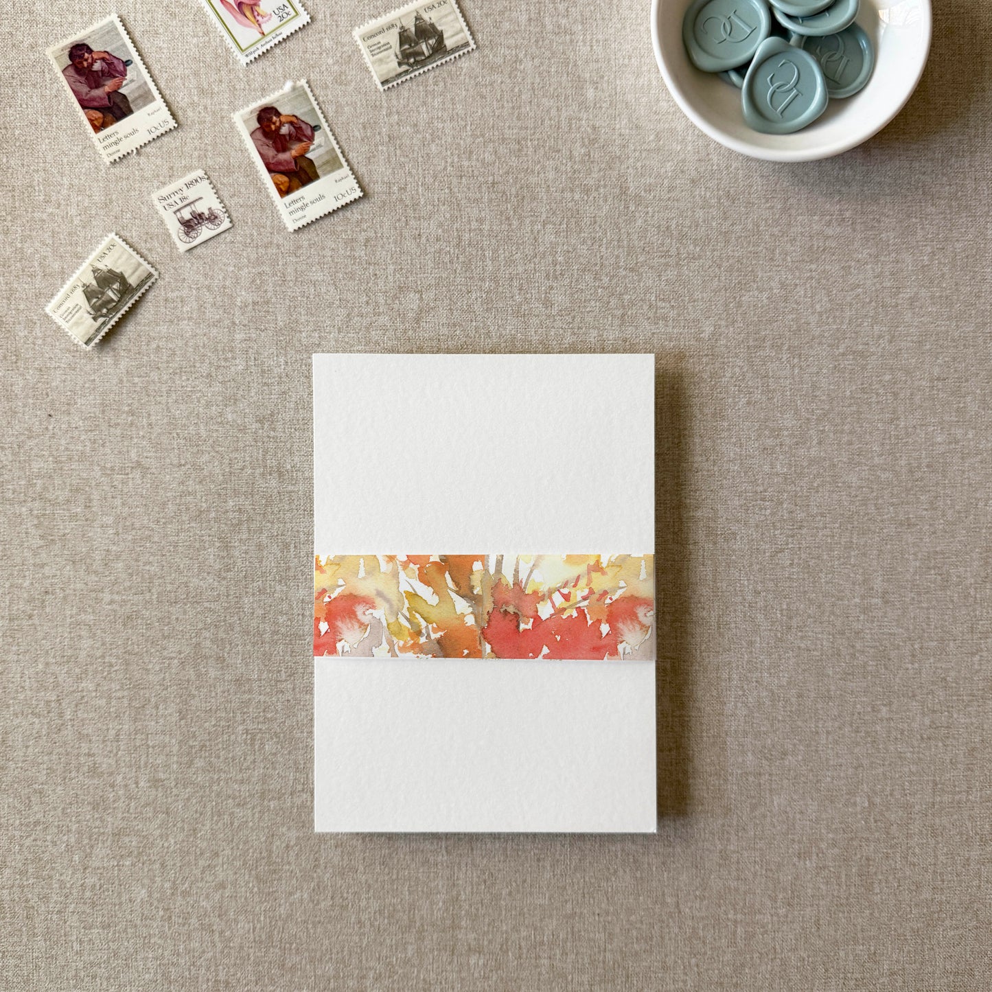 Fall Foliage Vellum Belly Band | Set of 10 (Copy)