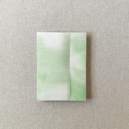 Sage Green Watercolor Vellum Wrap | A7 or A6 | Set of 10