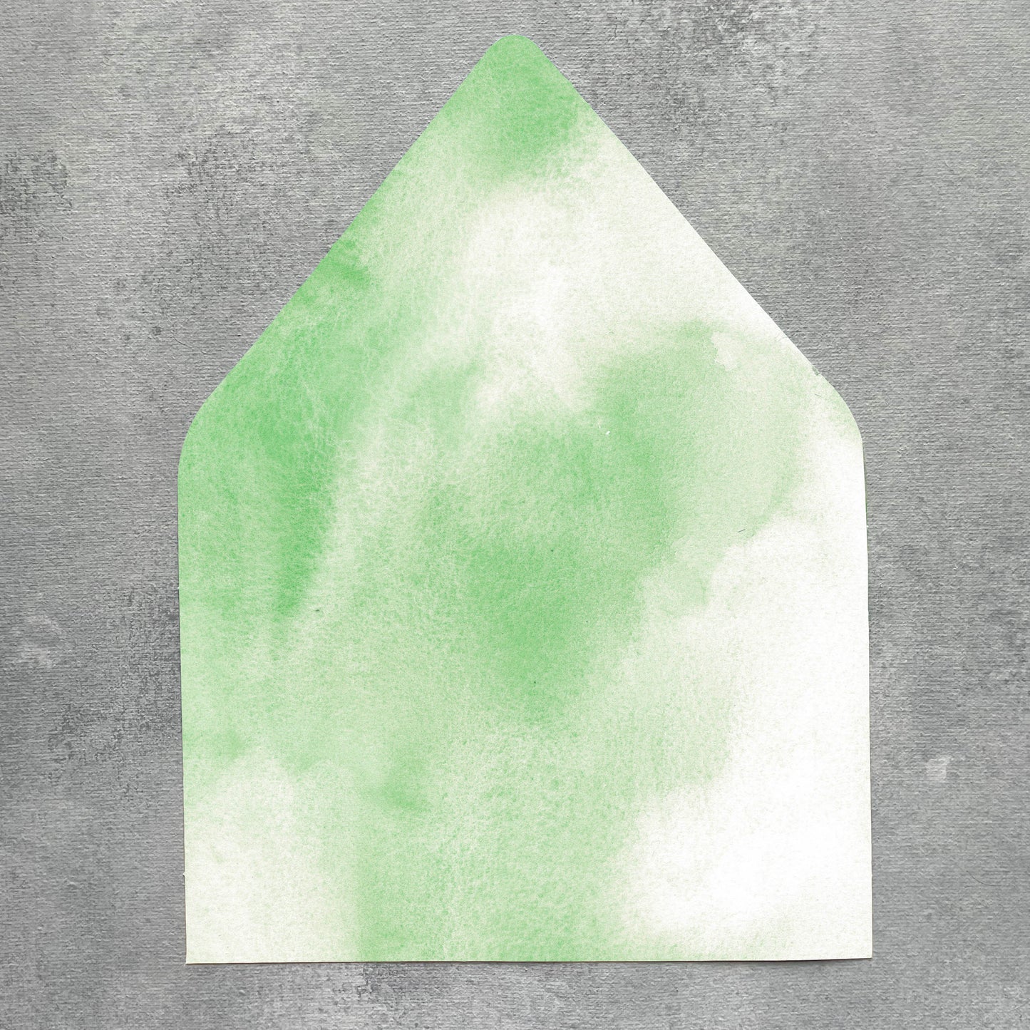Sage Green Watercolor Envelope Liner | Euro Flap | Set of 10