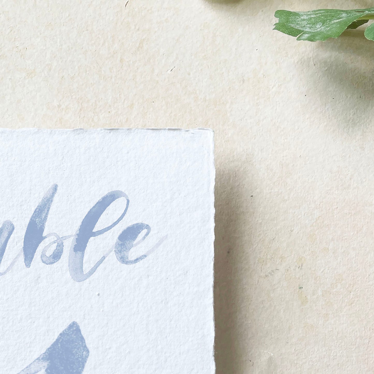 Blue Watercolor Table Numbers | Handmade Paper