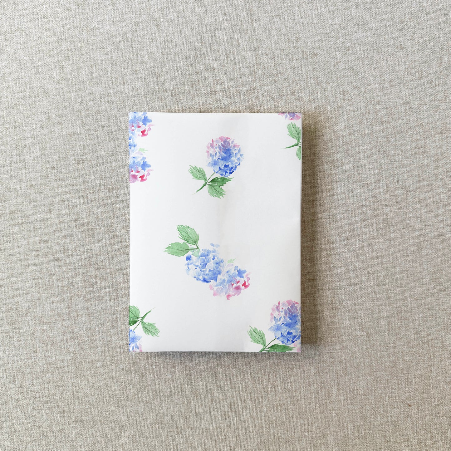 Hydrangeas Vellum Wrap | A7 or A6 | Set of 10