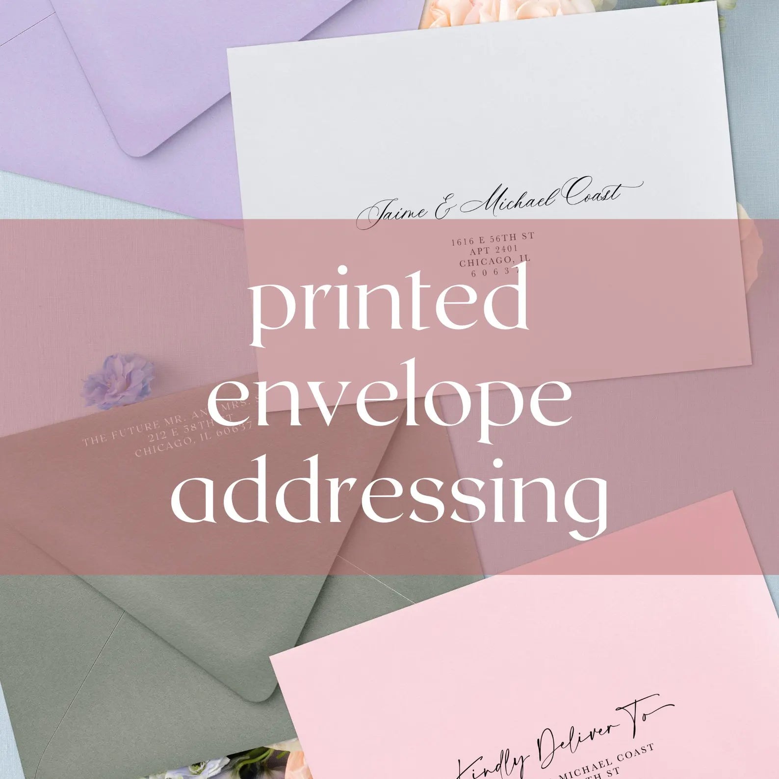 Custom Addressed Envelopes | Set of 10 – Cotton & Bow