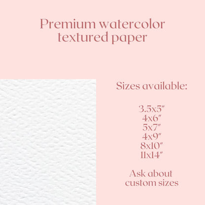 Watercolor Paper Printing | Sold by the Sheet | Straight Edge Prints