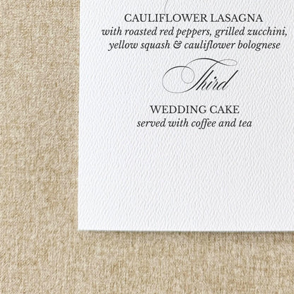 Dusty Blue Shower Menus with Place Cards | Set Of 10