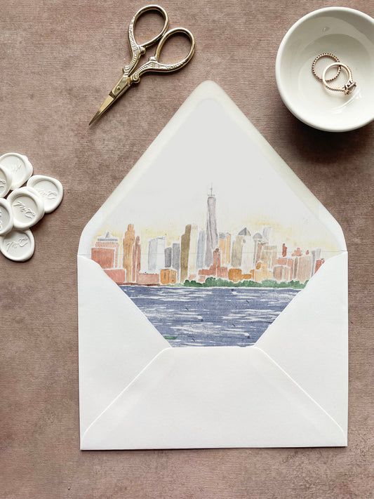 New York City Envelope Liner | Euro Flap | Set of 10