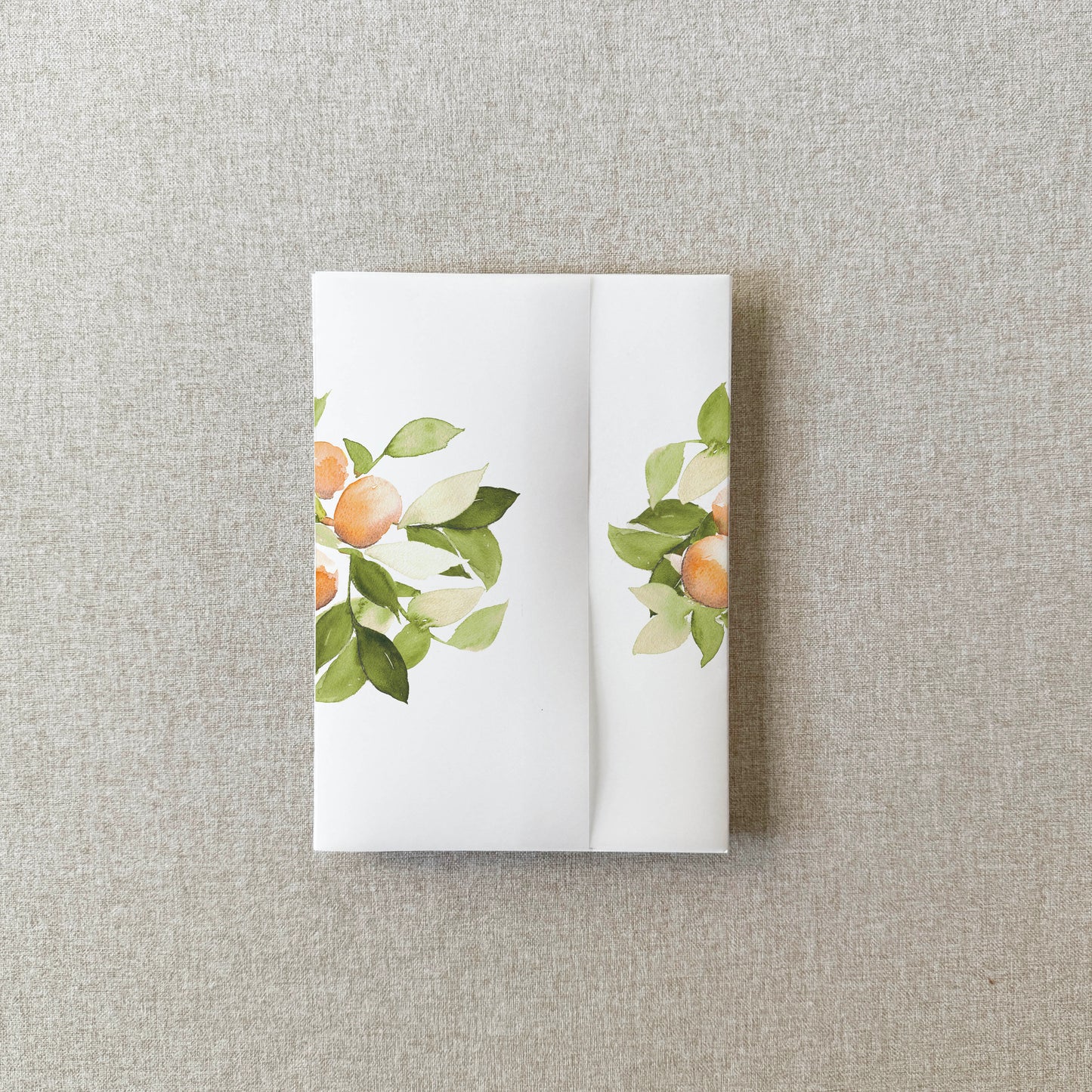 Oranges Vellum Wrap | A7 or A6 | Set of 10