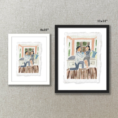 Simple Black Frame | 8x10" for 5x7" prints