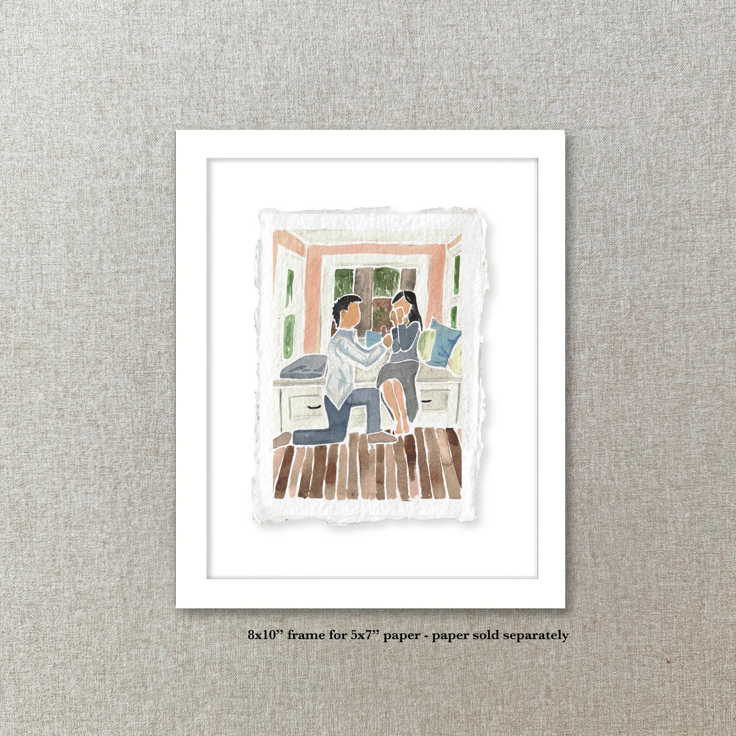 Large White Wood Frame | 11x14" for 8x10" prints